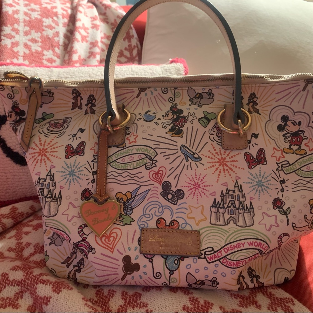Dooney and Bourke Disney Sketch Tote Satchel